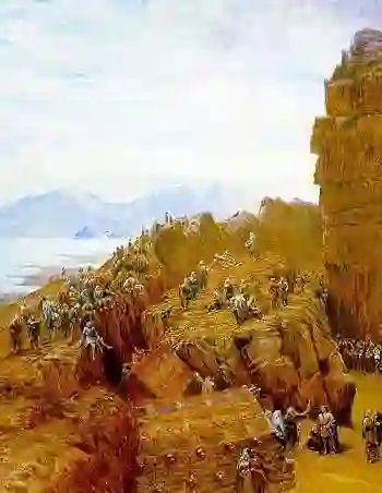 Recreación del siglo XIX de una sesión del Alþingi, el parlamento vikingo de Islandia, celebrada en Þingvellir