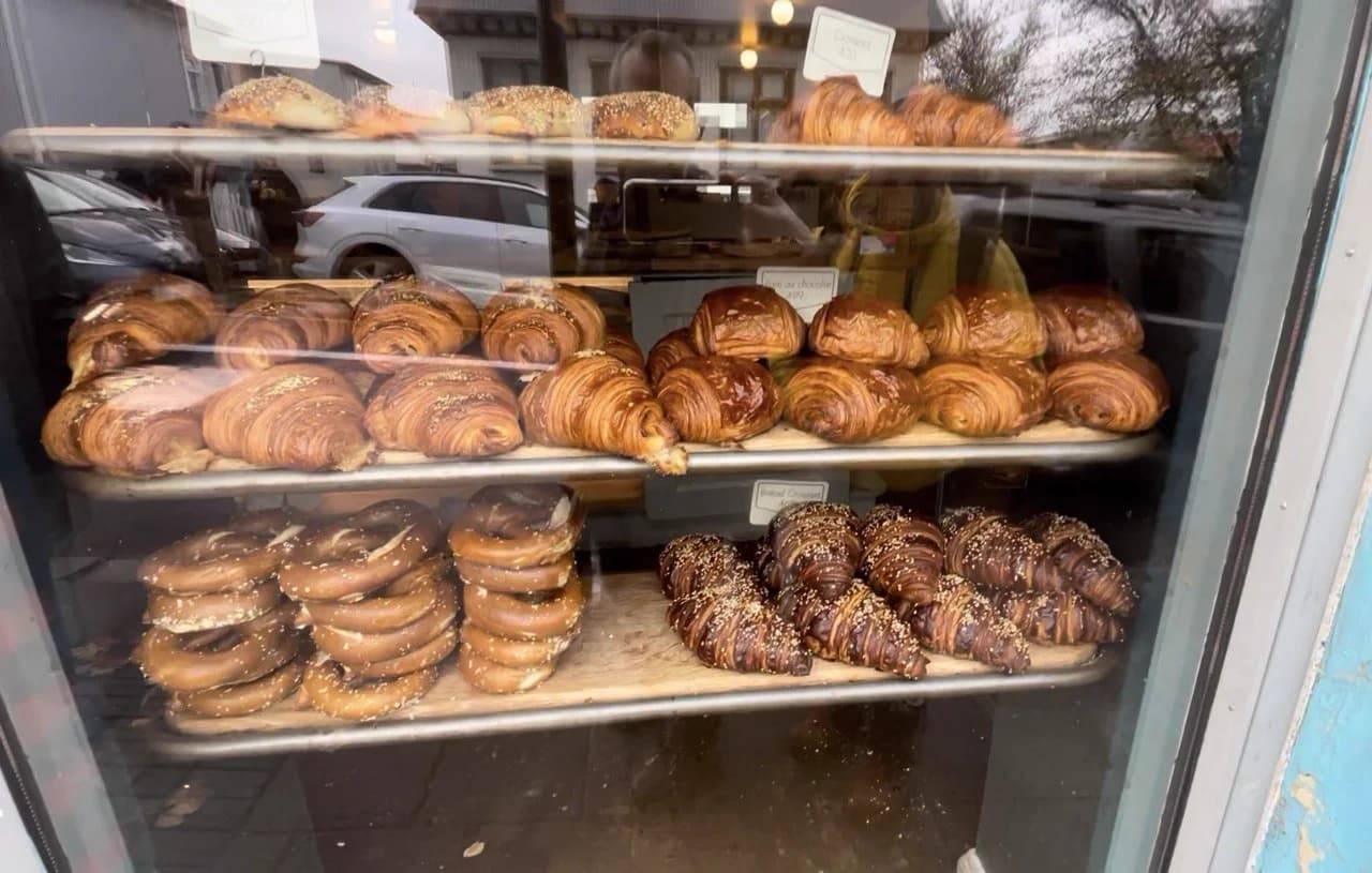Escaparate de una pastelería en el centro de Reikiavik