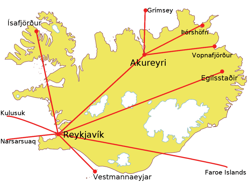 Aeropuertos de Islandia