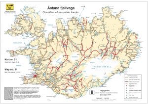 Mapa carreteras Islandia 2018 Iceland road map 300x212 - Que ver en Islandia