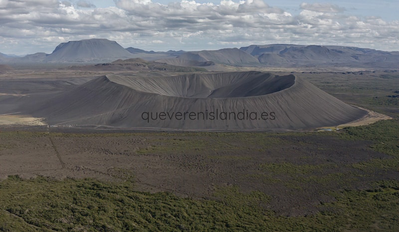 Volcan Hverfjall queverenislandia norte viajar - Los Volcanes en Islandia