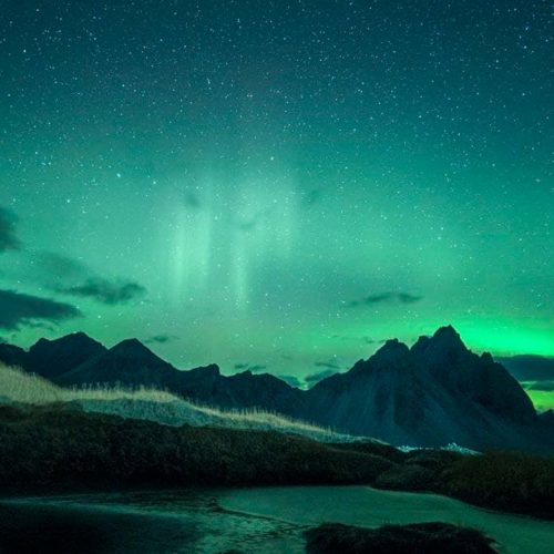 stokksnes-aurora boreal