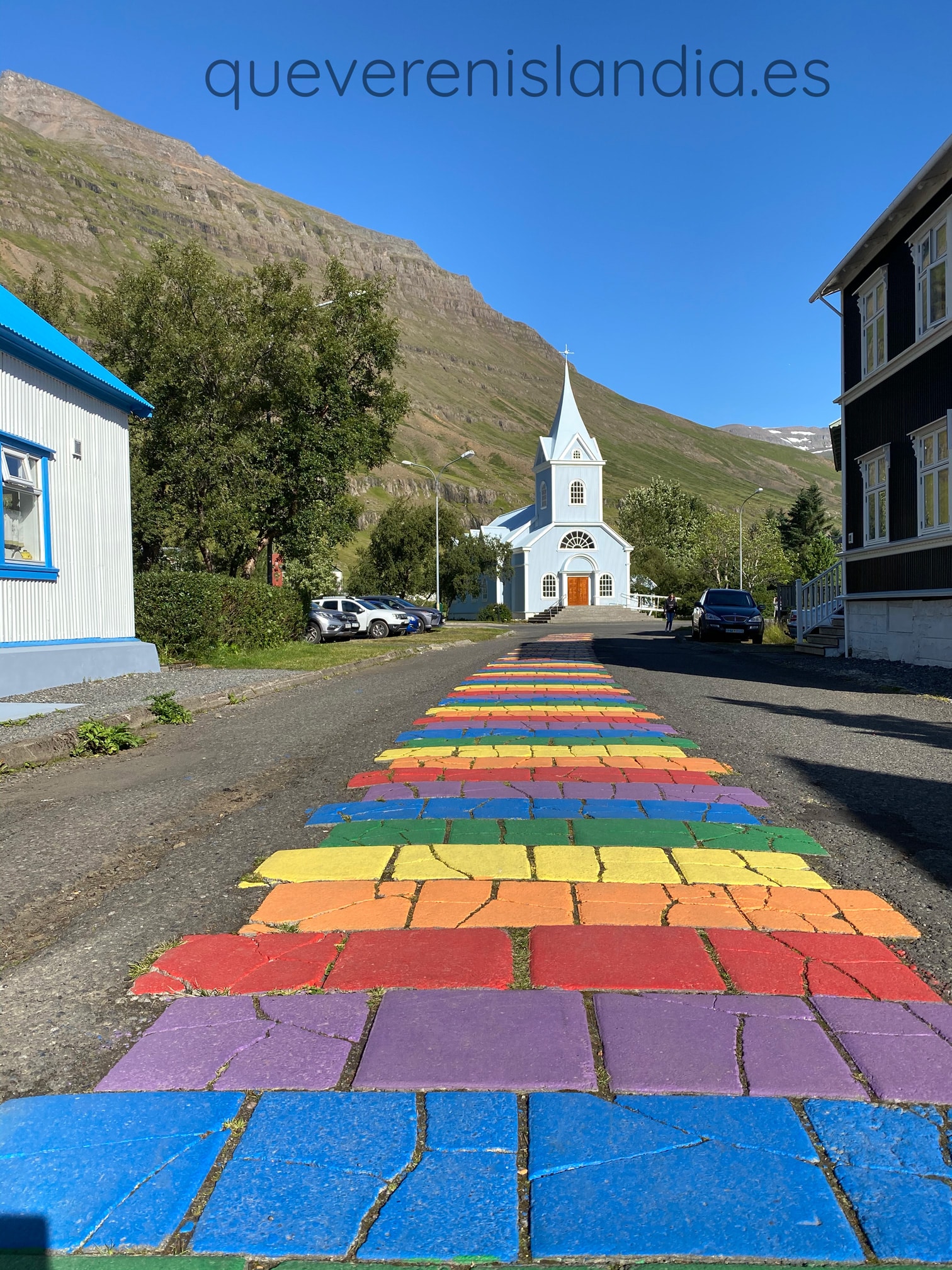 arco iris fiordos de islandia